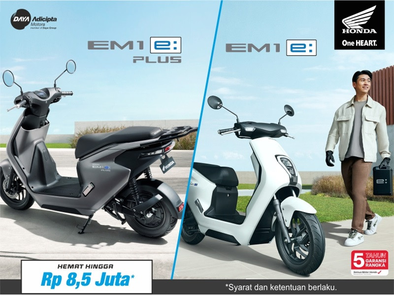 Hemat Hingga 8,5 Juta Setiap Pembelian Sepeda Motor Listrik Honda EM1 e: