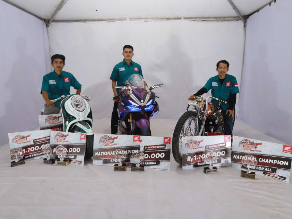 Inilah Tiga Jawara Final Batle Honda Modif Contest 2023